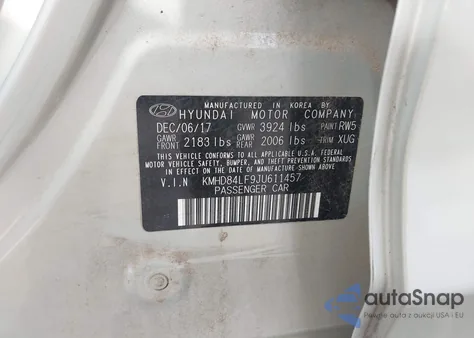 2018 Hyundai Elantra Value Edition from USA, damaged, VIN KMHD84LF9JU611457